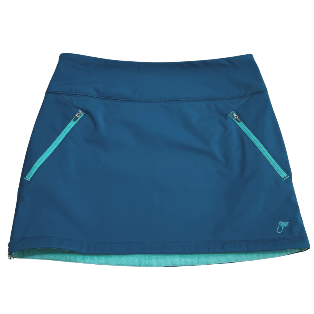 Fishewear Allagash Softshell Skirt Women's in Glacier Blue